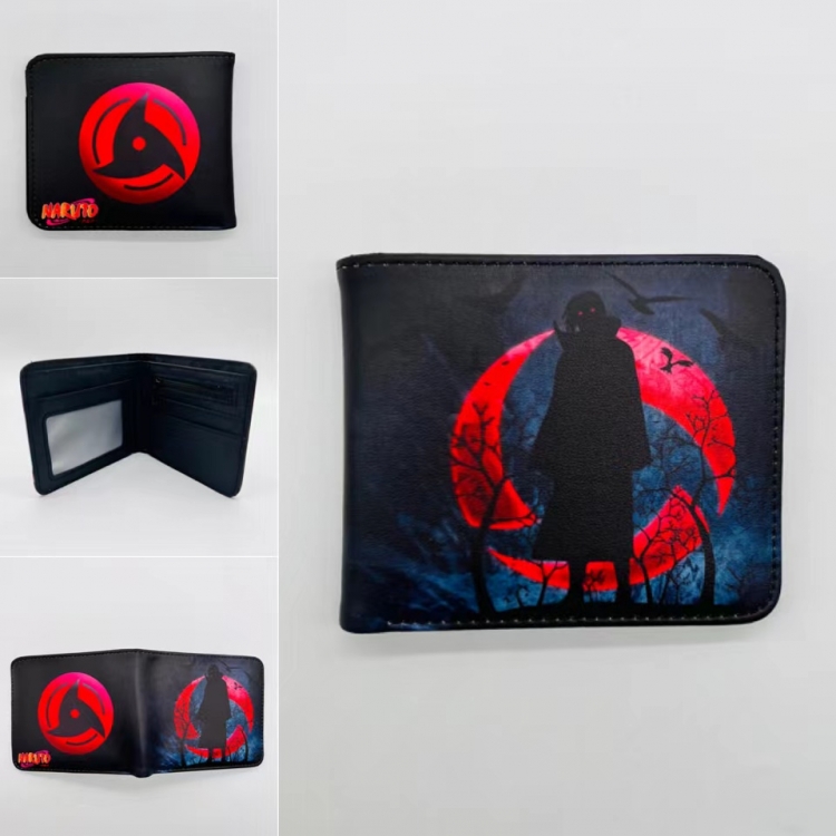 Naruto Full color Two fold short card case wallet 11X9.5CM 