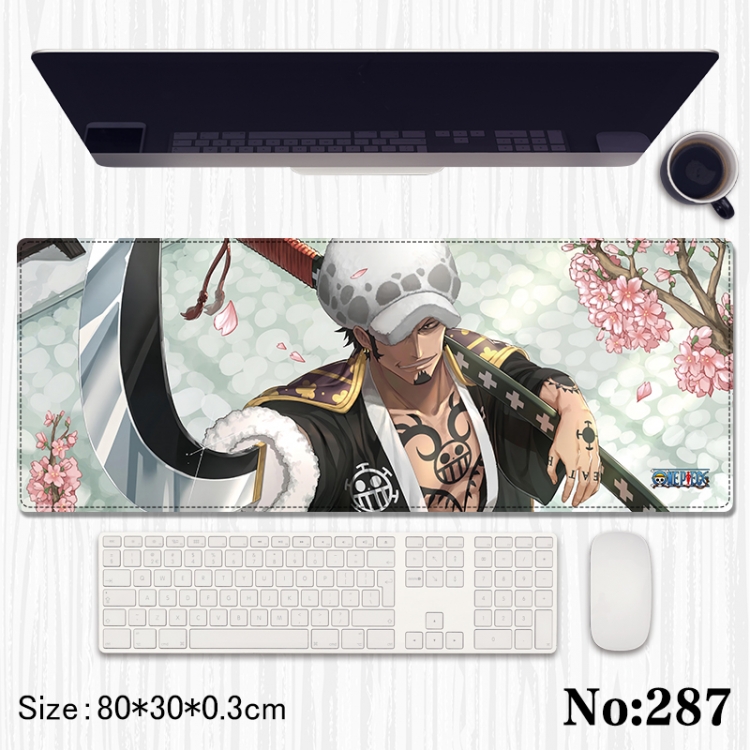 One Piece Anime peripheral computer mouse pad office desk pad multifunctional pad 80X30X0.3cm