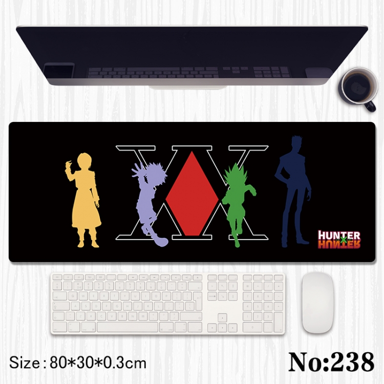 HunterXHunter Anime peripheral computer mouse pad office desk pad multifunctional pad 80X30X0.3cm