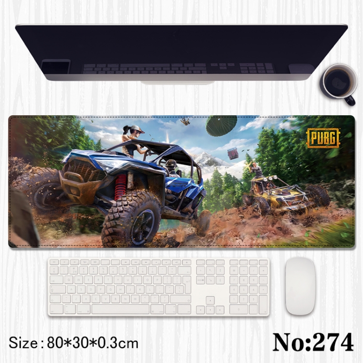 Game for Peace Anime peripheral computer mouse pad office desk pad multifunctional pad 80X30X0.3cm