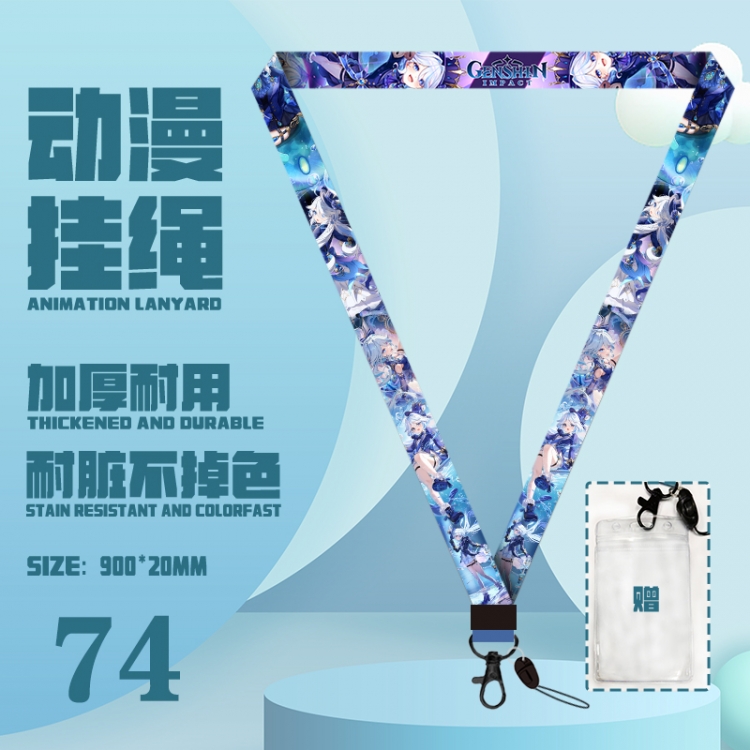 Genshin Impact  Animation peripheral long hanging rope 900x20mm price for 5 pcs 