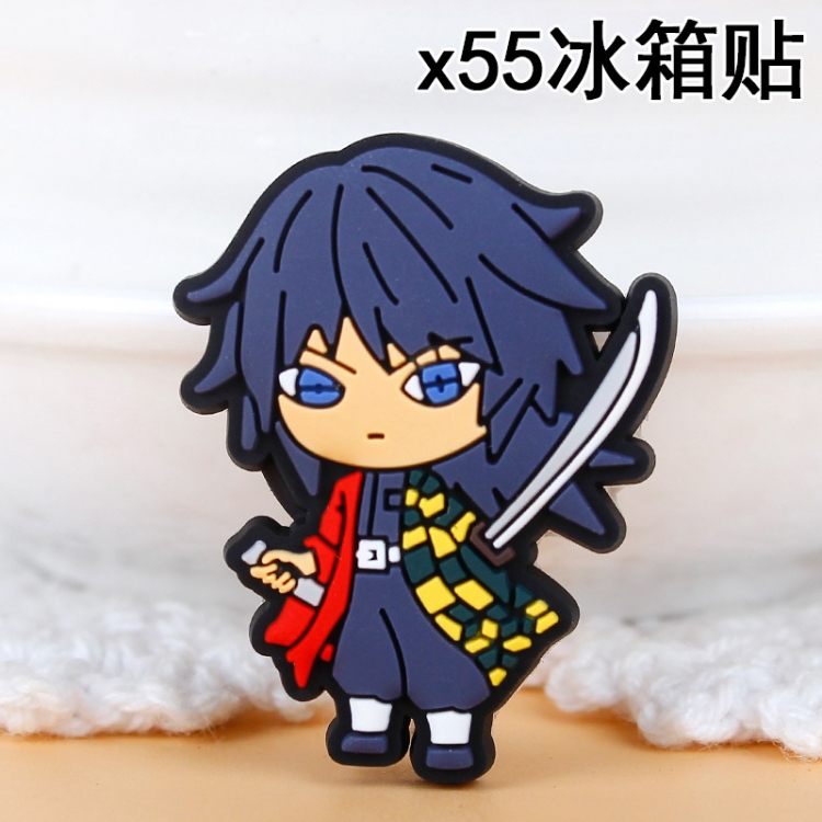 Demon Slayer Kimets Soft rubber material refrigerator decoration magnet magnetic sticker 3-5 cm  price for 10 pcs