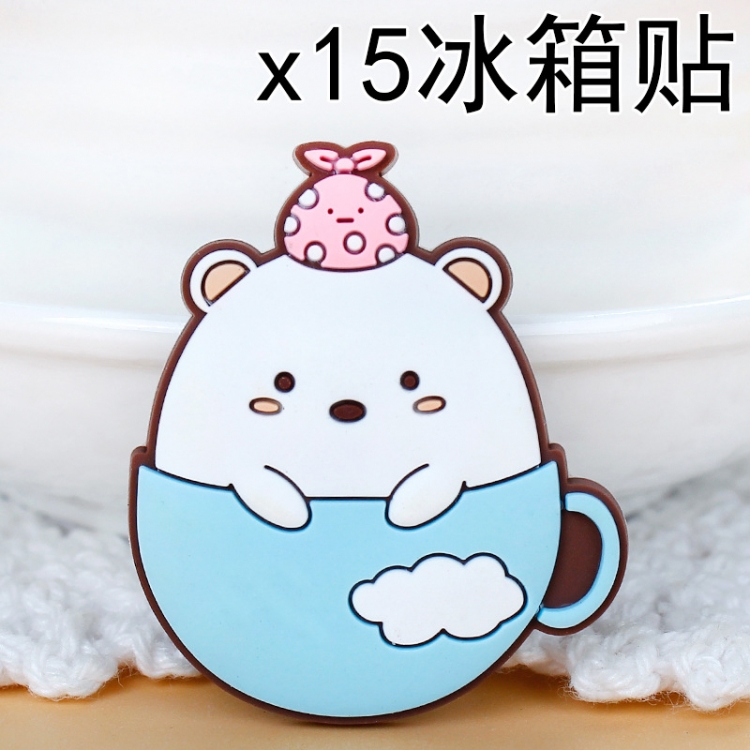 Corner creatures Soft rubber material refrigerator decoration magnet magnetic sticker 3-5 cm  price for 10 pcs