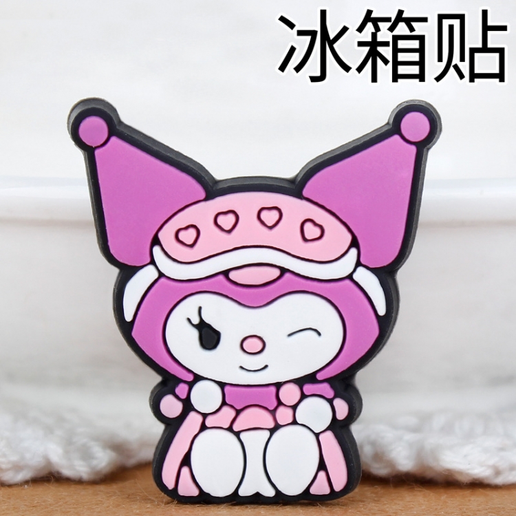 Kuromi Soft rubber material refrigerator decoration magnet magnetic sticker 3-5 cm  price for 10 pcs