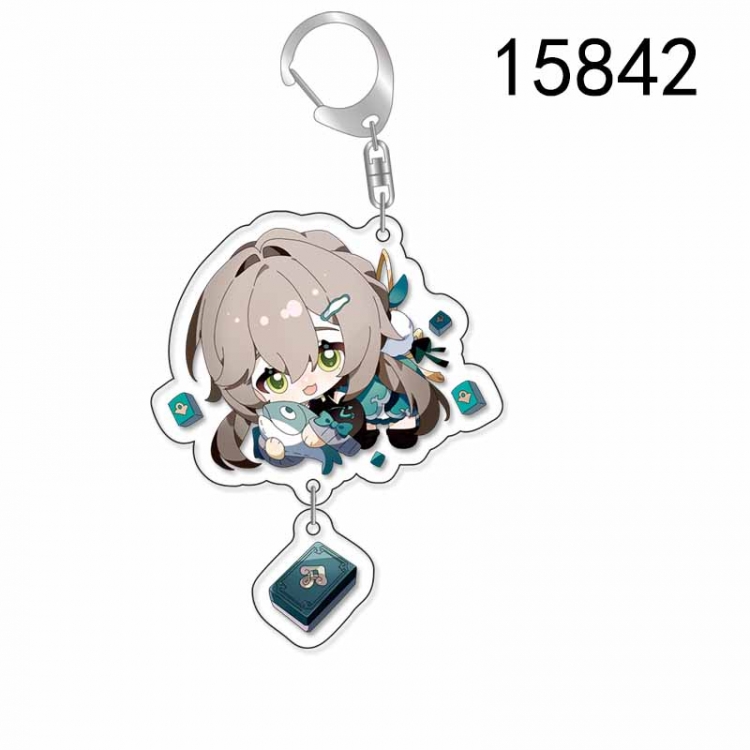 Honkai: Star Rail Anime acrylic Pendant Key Chain  price for 5 pcs