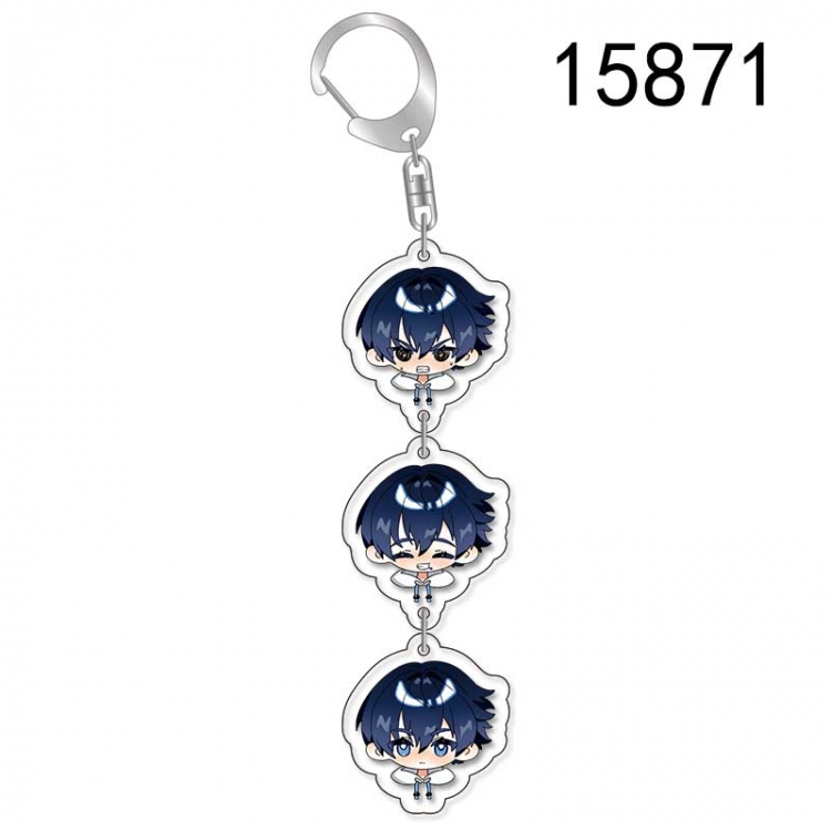 BLUE LOCK Anime acrylic Pendant Key Chain  price for 5 pcs