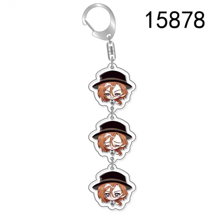Bungo Stray Dogs Anime acrylic Pendant Key Chain  price for 5 pcs