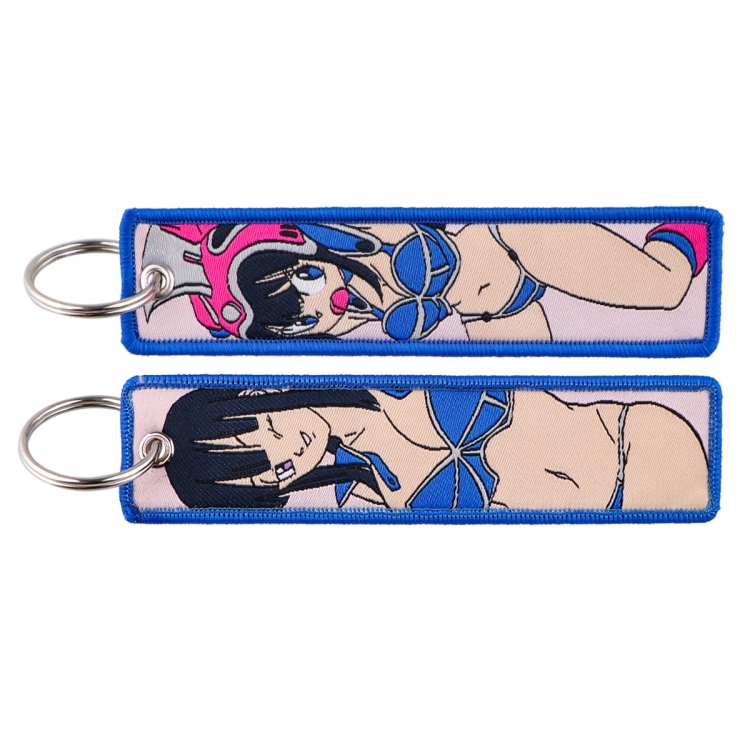 DRAGON BALL Double sided color woven label keychain with thickened hanging rope 13x3cm 10G price for 5 pcs