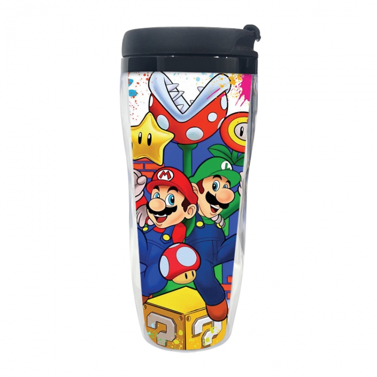  Super Mario Anime double-layer insulated water bottle and cup 350ML