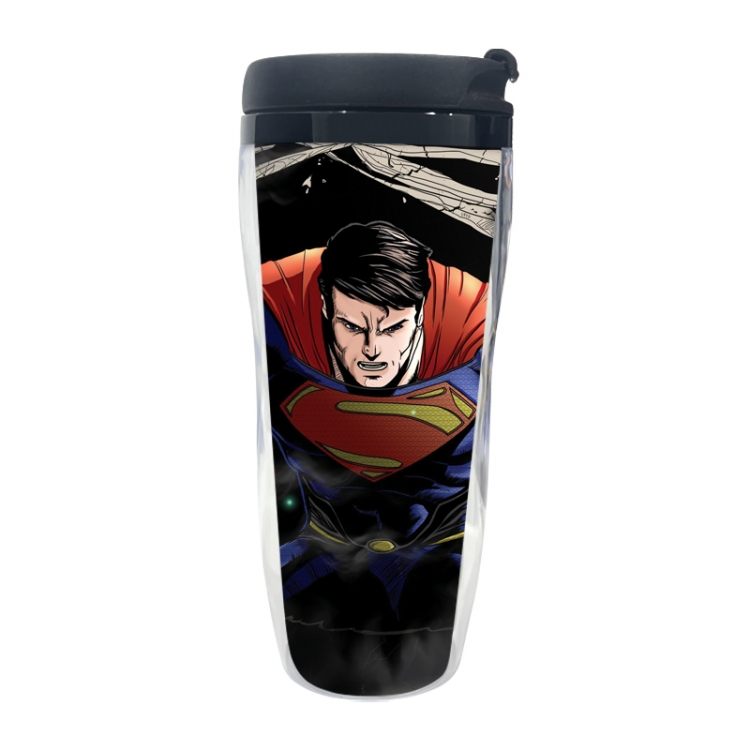 Superman Anime double-layer insulated water bottle and cup 350ML