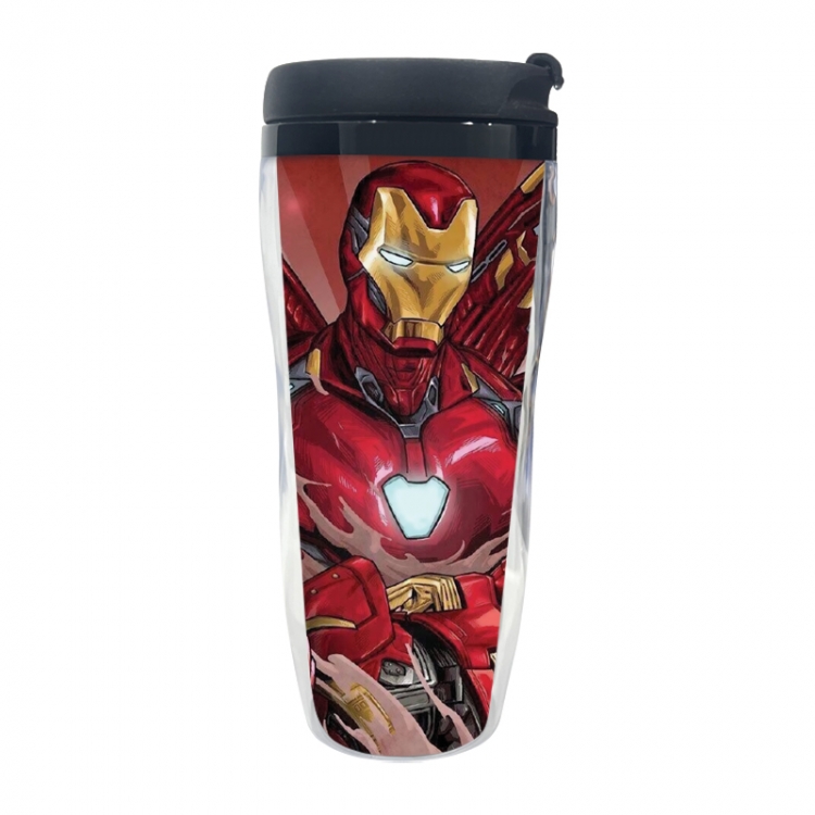  Iron Man Anime double-layer insulated water bottle and cup 350ML