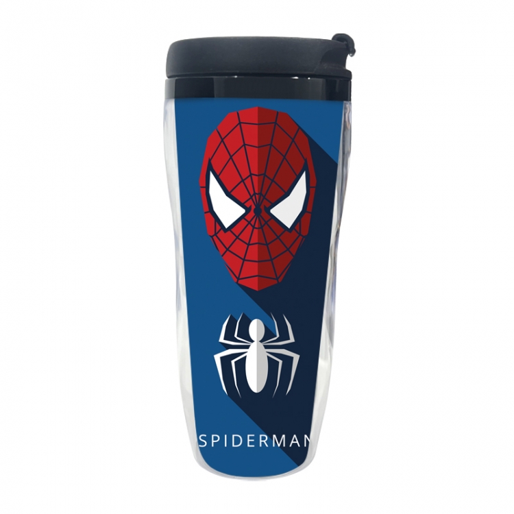 Spiderman Anime double-layer insulated water bottle and cup 350ML