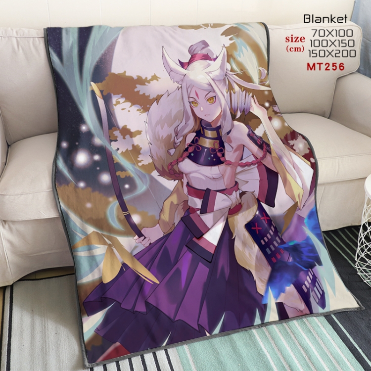 Onmyoji Anime oversized mink flannel blanket 150X200CM customizable