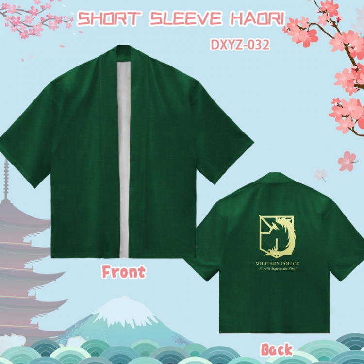 Shingeki no Kyojin Anime and Wind Feather Weaving Short sleeved T-shirt DXYZ032