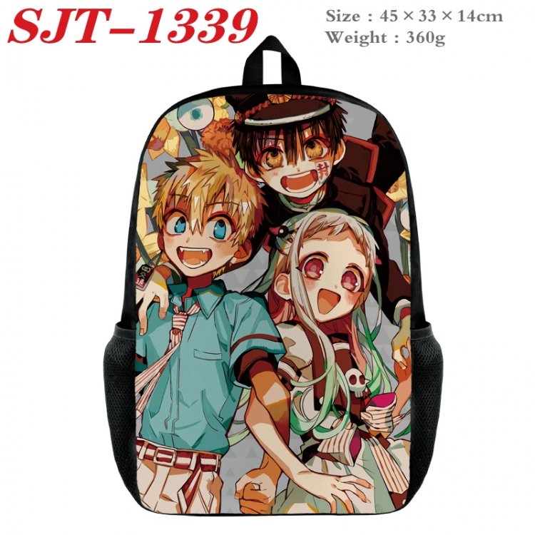 Toilet-bound Hanako-kun Anime nylon canvas backpack student backpack 45x33x14cm