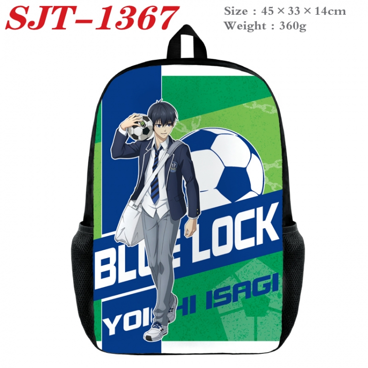 BLUE LOCK Anime nylon canvas backpack student backpack 45x33x14cm