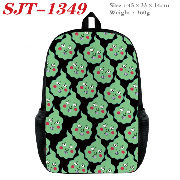 Mob Psycho 100 Anime nylon canvas backpack student backpack 45x33x14cm