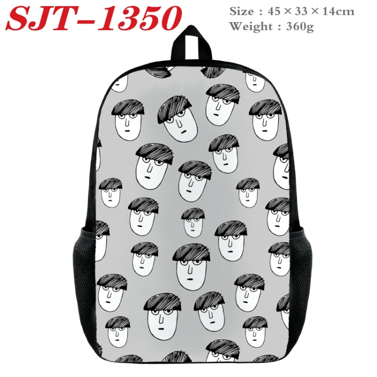 Mob Psycho 100 Anime nylon canvas backpack student backpack 45x33x14cm