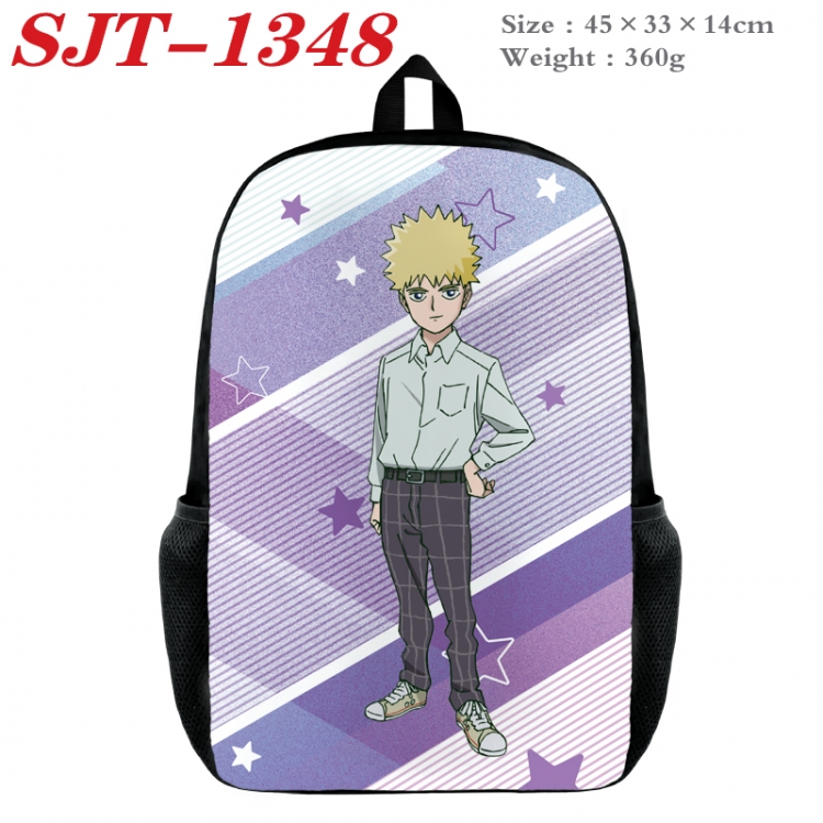 Mob Psycho 100 Anime nylon canvas backpack student backpack 45x33x14cm