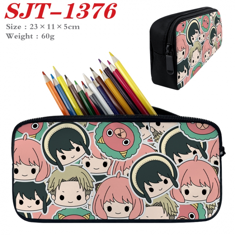 SPY×FAMILY  Anime nylon student pencil case 23x11x5cm 