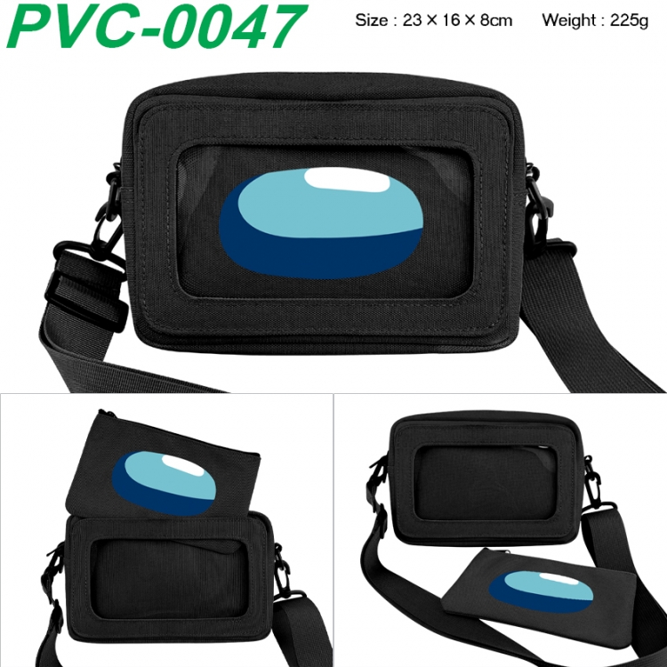 Among us  Anime PVC transparent small shoulder bag 23x16x8cm