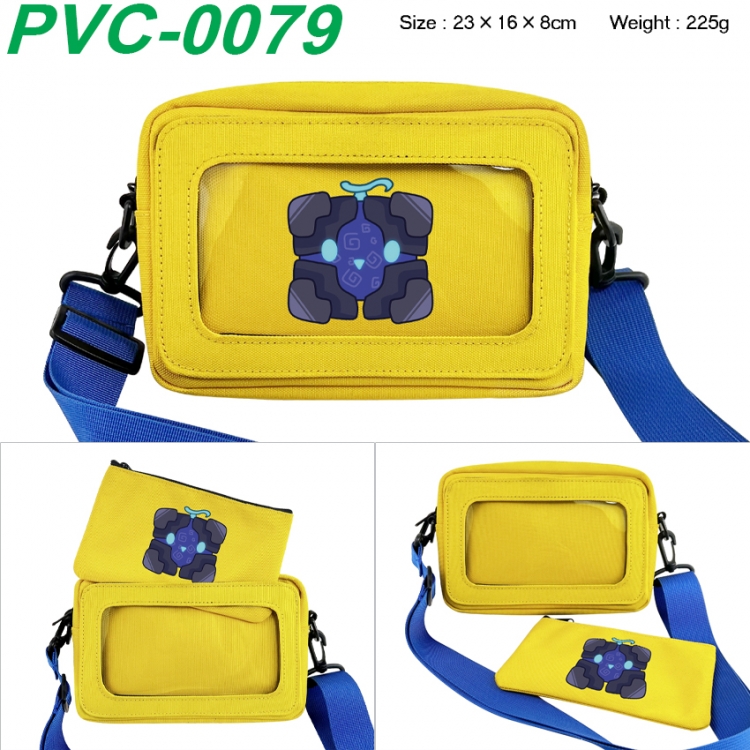 Blox fruits Anime PVC transparent small shoulder bag 23x16x8cm