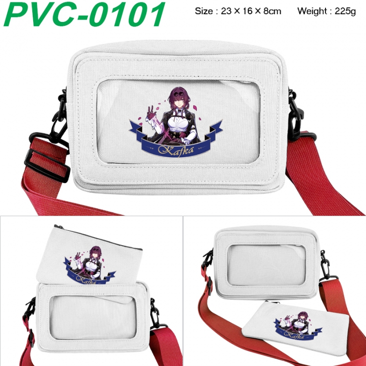 Honkai: Star Rail Anime PVC transparent small shoulder bag 23x16x8cm