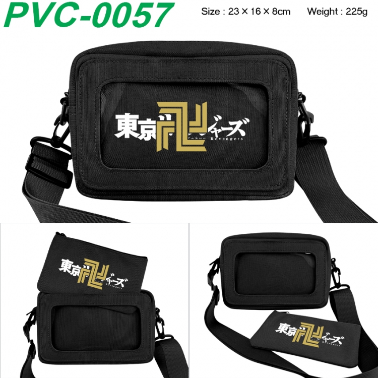 Tokyo Revengers Anime PVC transparent small shoulder bag 23x16x8cm