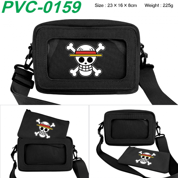 One Piece Anime PVC transparent small shoulder bag 23x16x8cm