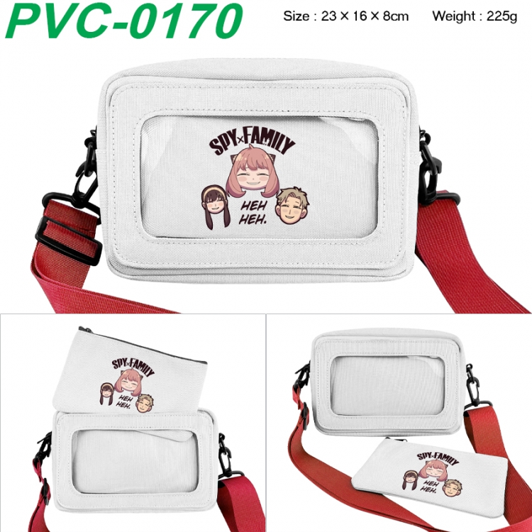 SPY×FAMILY Anime PVC transparent small shoulder bag 23x16x8cm