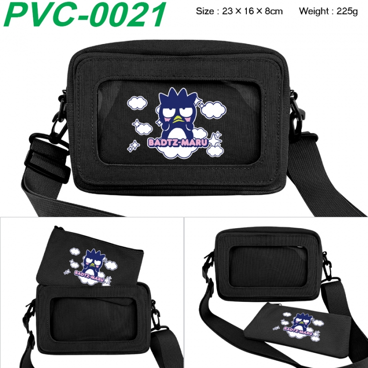 sanrio Anime PVC transparent small shoulder bag 23x16x8cm