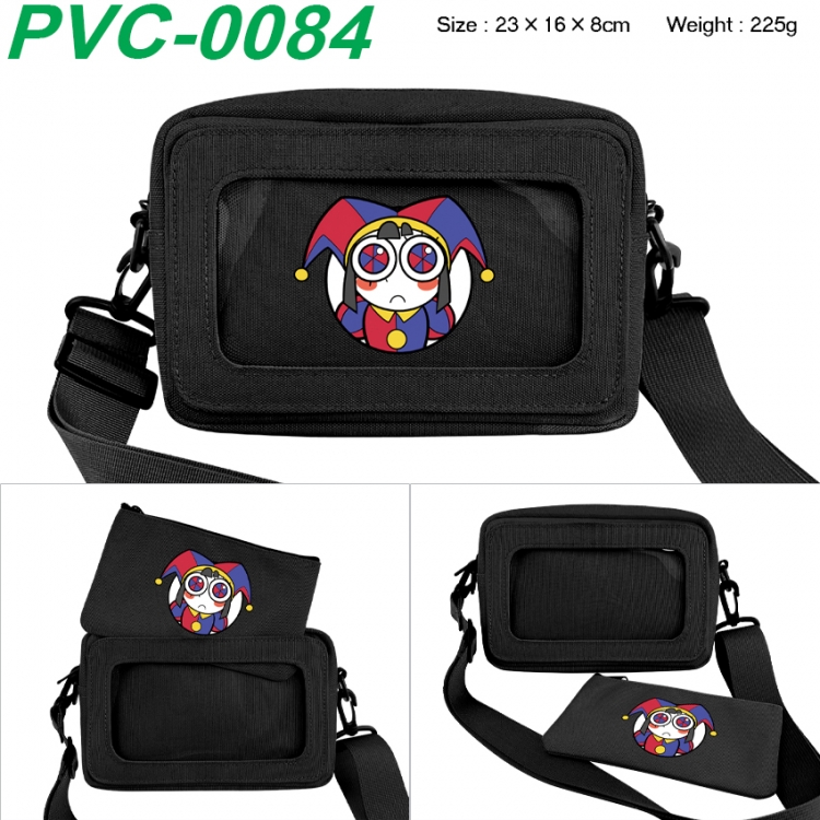The Amazing Digital Circus Anime PVC transparent small shoulder bag 23x16x8cm 
