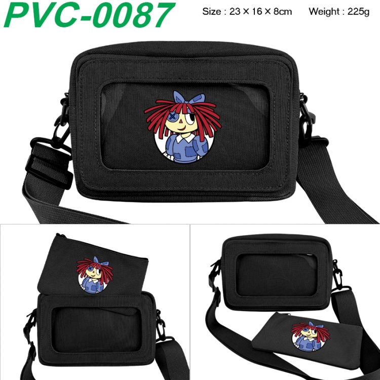 The Amazing Digital Circus Anime PVC transparent small shoulder bag 23x16x8cm 
