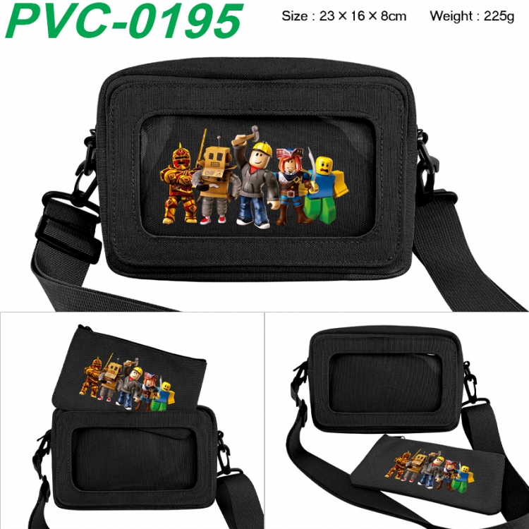 Roblox Anime PVC transparent small shoulder bag 23x16x8cm
