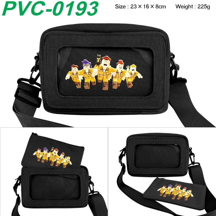 Roblox Anime PVC transparent small shoulder bag 23x16x8cm