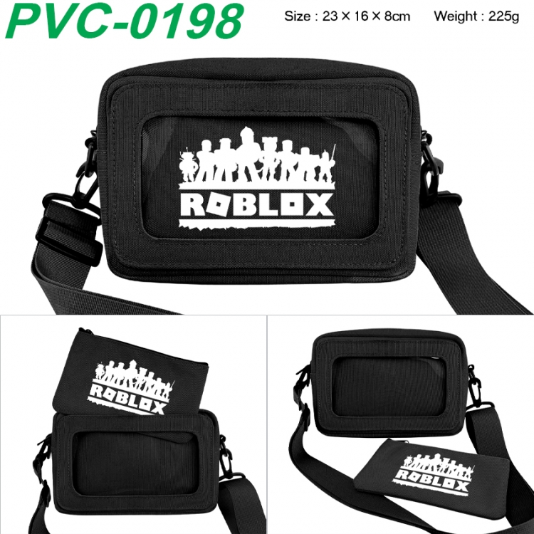 Roblox Anime PVC transparent small shoulder bag 23x16x8cm