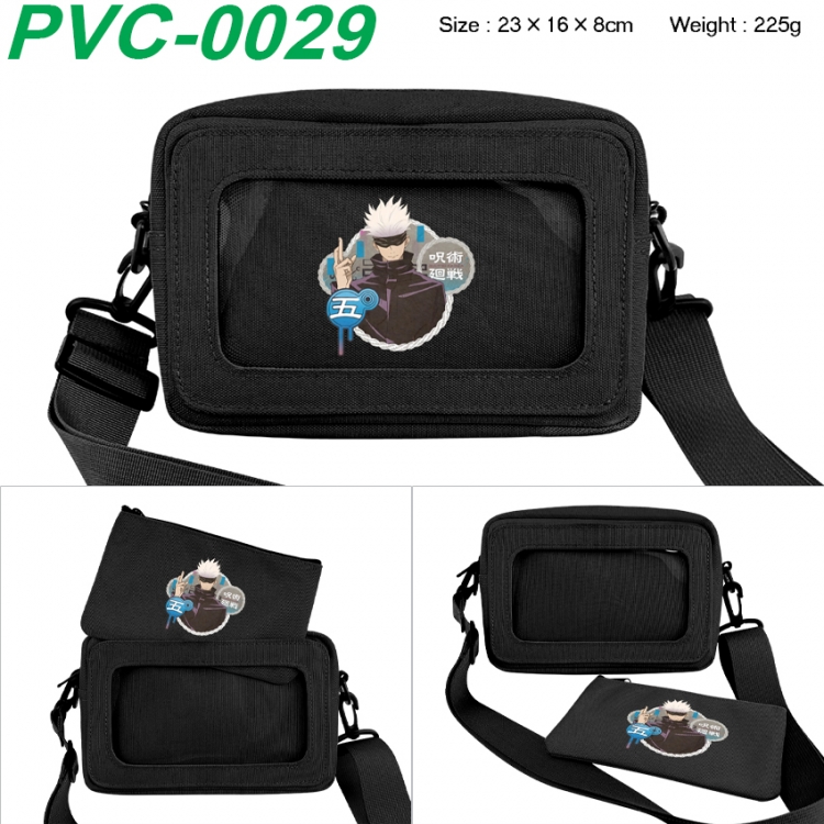 Jujutsu Kaisen Anime PVC transparent small shoulder bag 23x16x8cm