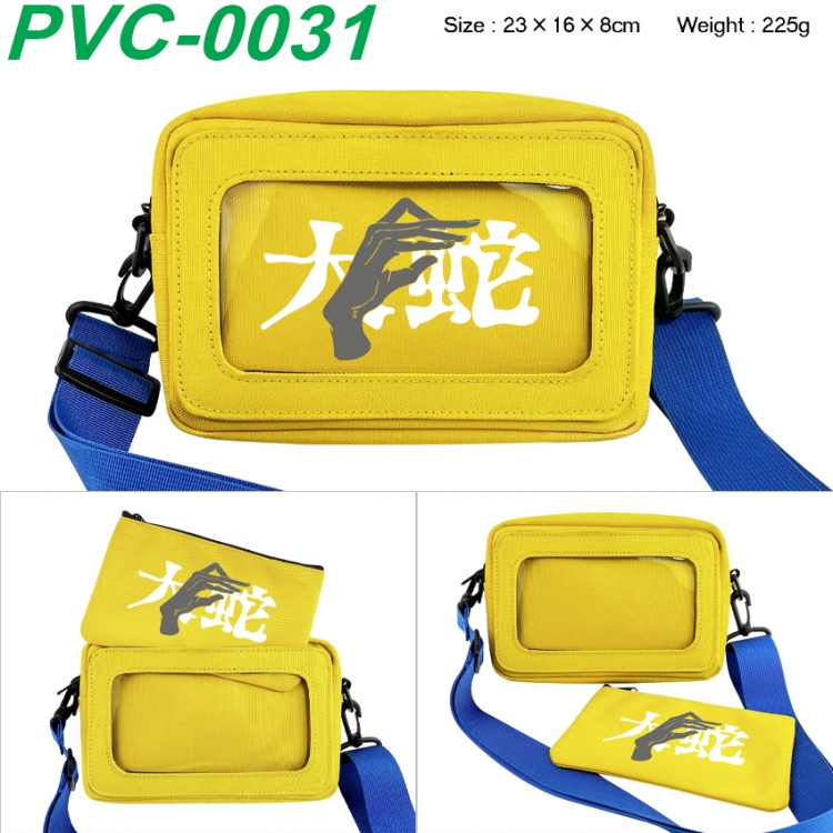Jujutsu Kaisen Anime PVC transparent small shoulder bag 23x16x8cm