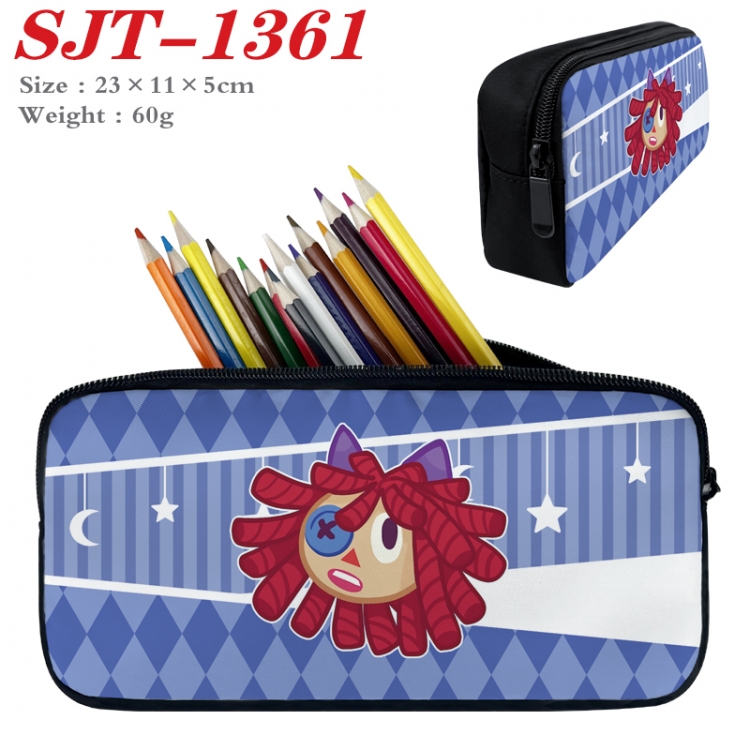 The Amazing Digital Circus Anime nylon student pencil case 23x11x5cm 