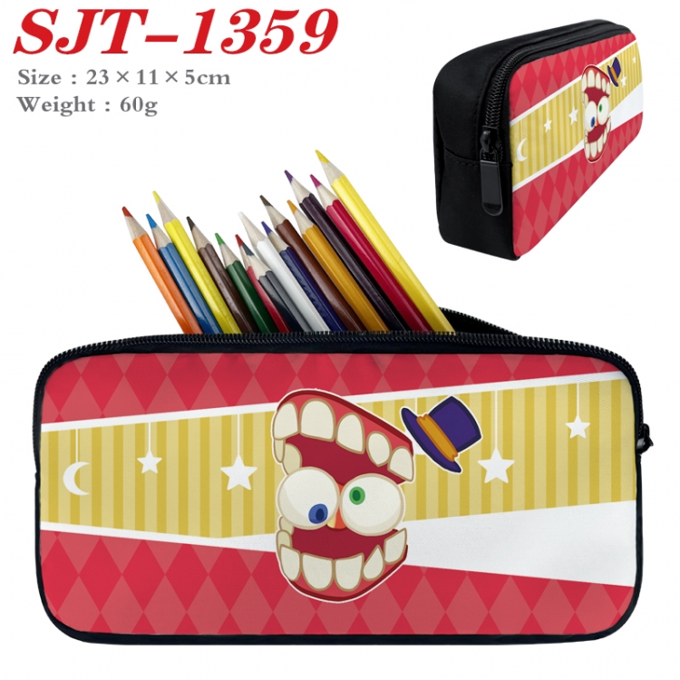 The Amazing Digital Circus Anime nylon student pencil case 23x11x5cm 