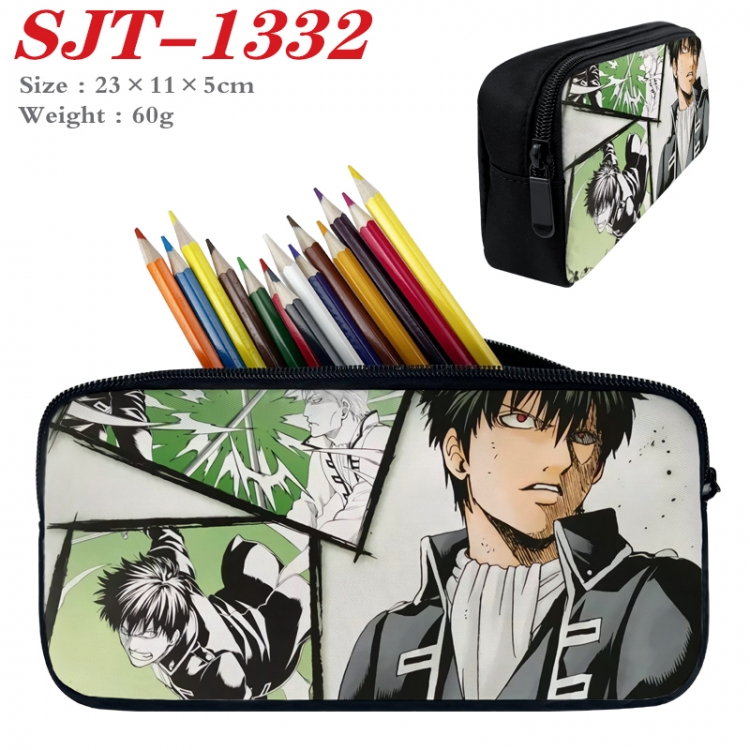  Gintama Anime nylon student pencil case 23x11x5cm 