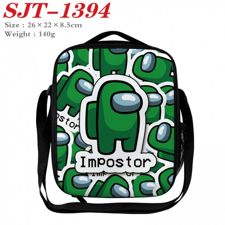 Among us Anime Lunch Bag Crossbody Bag 26x22x8.5cm 