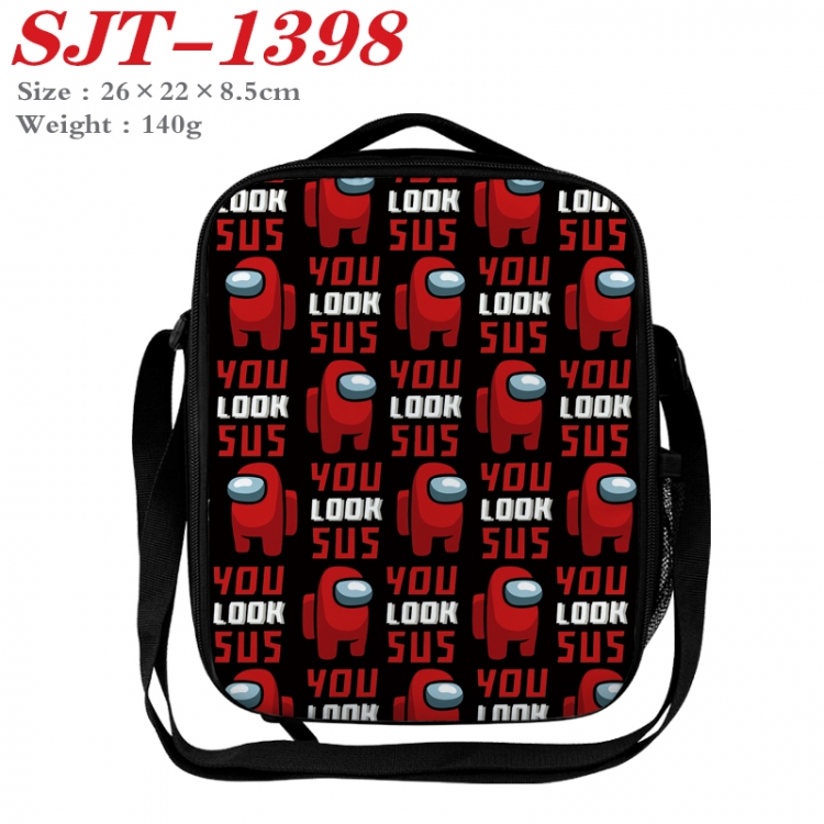 Among us Anime Lunch Bag Crossbody Bag 26x22x8.5cm 