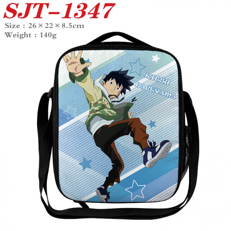 Mob Psycho 100 Anime Lunch Bag Crossbody Bag 26x22x8.5cm 