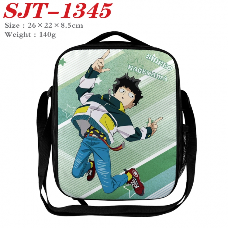 Mob Psycho 100 Anime Lunch Bag Crossbody Bag 26x22x8.5cm 