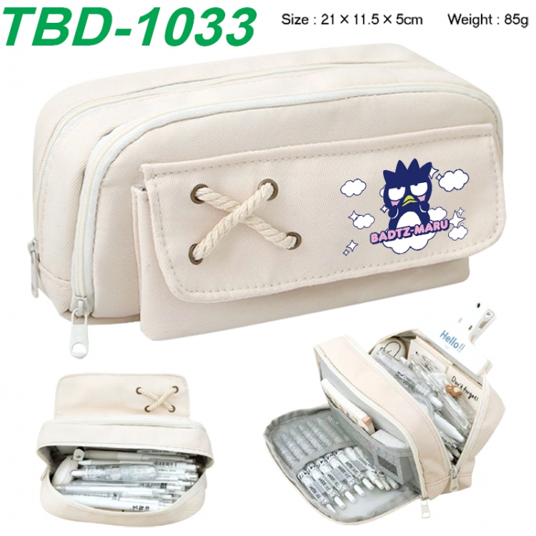 sanrio Anime waterproof large capacity stationery box pencil case 21x11.5x5cm 85g