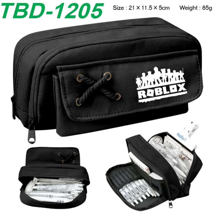 Roblox Anime waterproof large capacity stationery box pencil case 21x11.5x5cm 85g