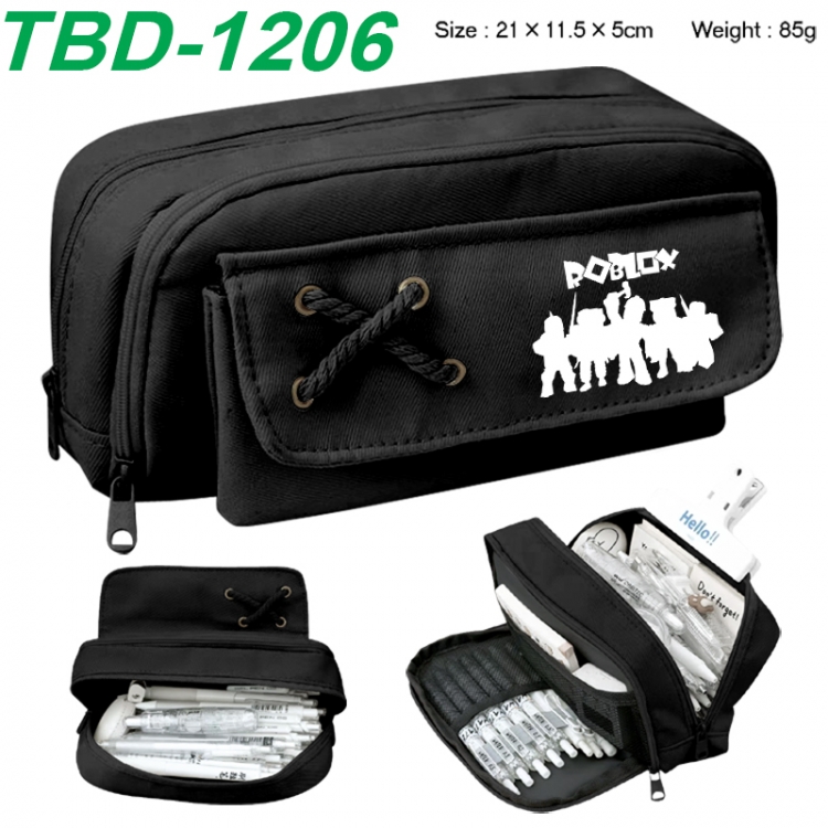 Roblox Anime waterproof large capacity stationery box pencil case 21x11.5x5cm 85g