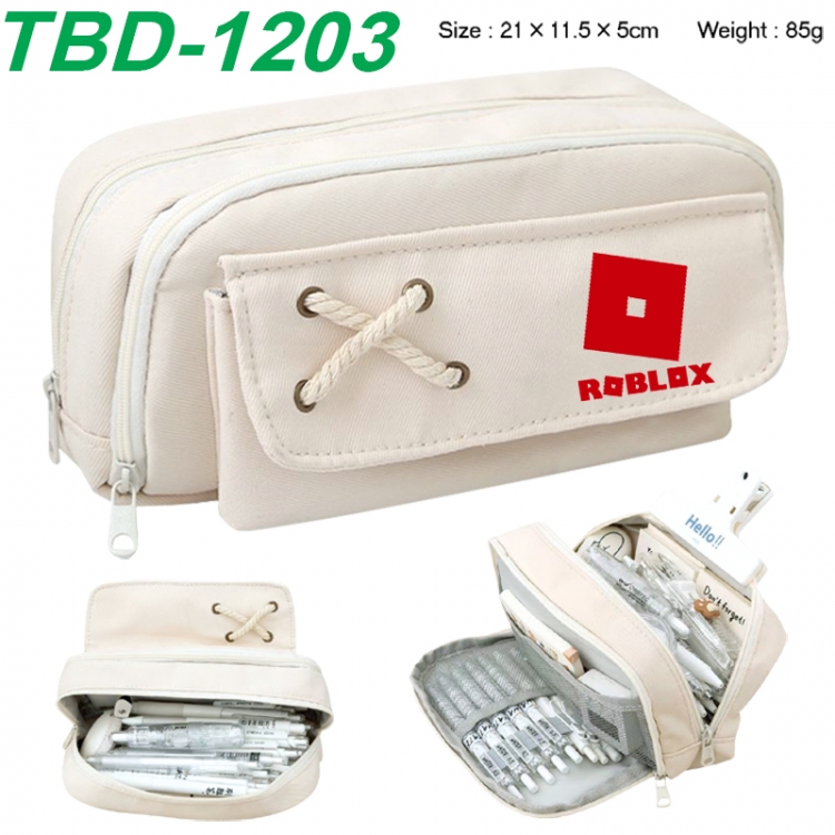 Roblox Anime waterproof large capacity stationery box pencil case 21x11.5x5cm 85g