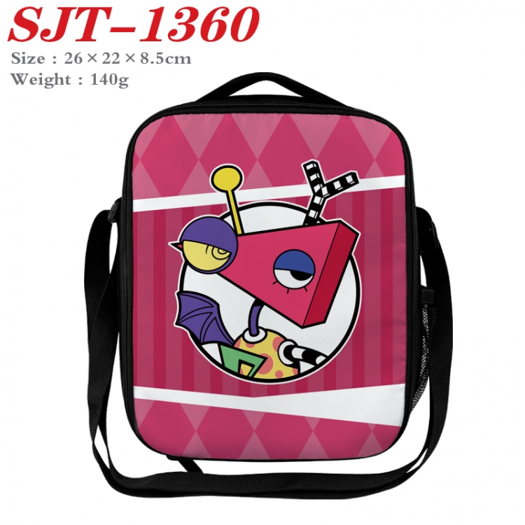 The Amazing Digital Circus Anime Lunch Bag Crossbody Bag 26x22x8.5cm